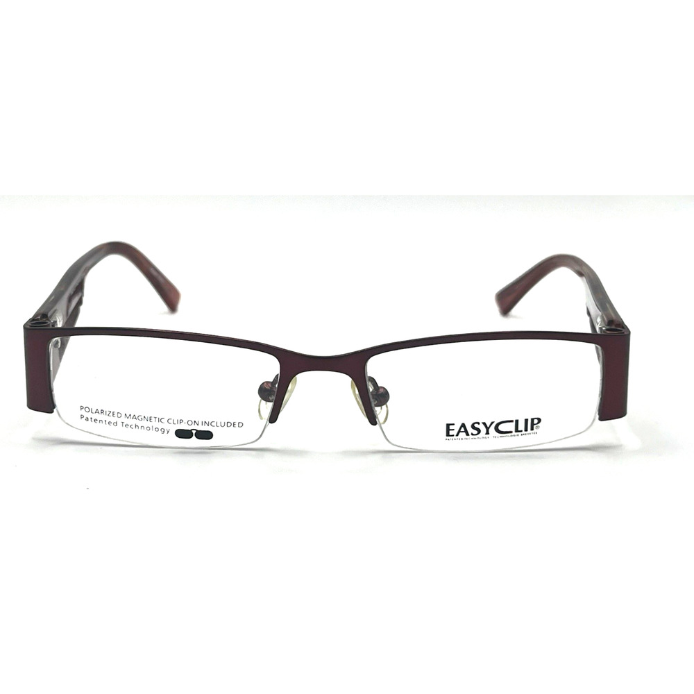 EASYCLIP Q4092 RED EYEGLASSES SUNGLASSES FRAMES 48-17-135